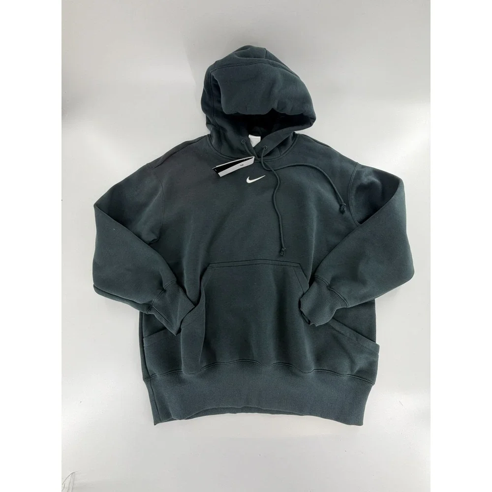 Nike Phoenix Fleece Oversized Womens Pullover‎ Hoodie Size XL Seaweed DQ5860-391